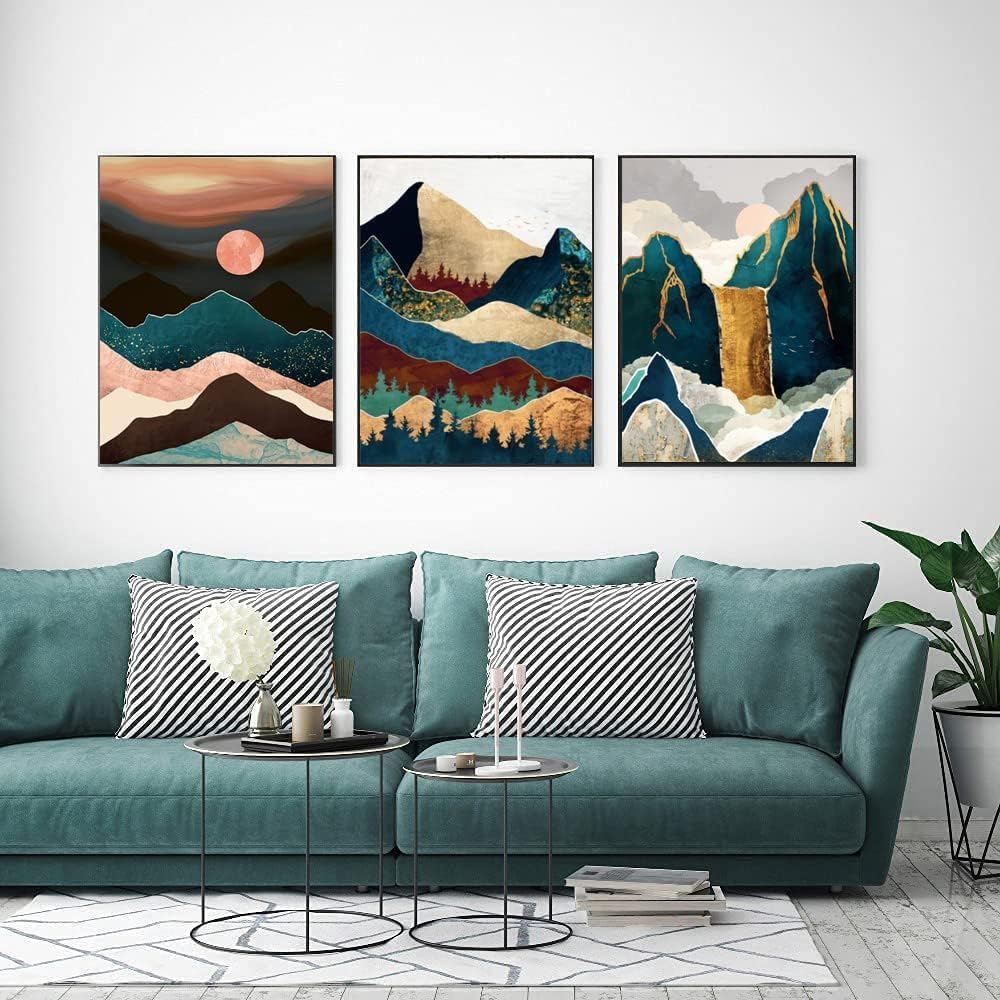 LFMU 6 Pack Diamond Painting Kits for Adults,Full round Drill Diamond Painting Abstract Landscapes DIY 5D Diamond Art Craft for Home Wall Decor Gift (12X16Inch) DP image number 6