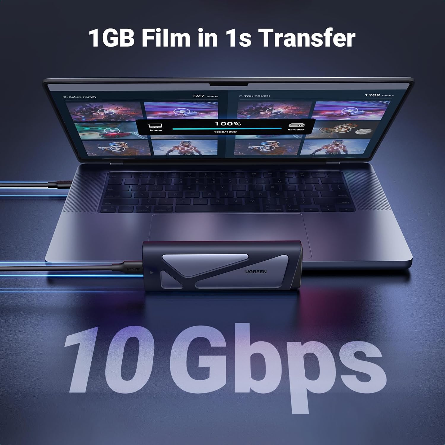 UGREEN M.2 Nvme SATA SSD Enclosure 10Gbps USB 3.2 Gen 2 for M and M&B Key Solid State Drive External Case Support UASP & Trim in Size 2230/2242 /2260/2280 Ssds image number 6