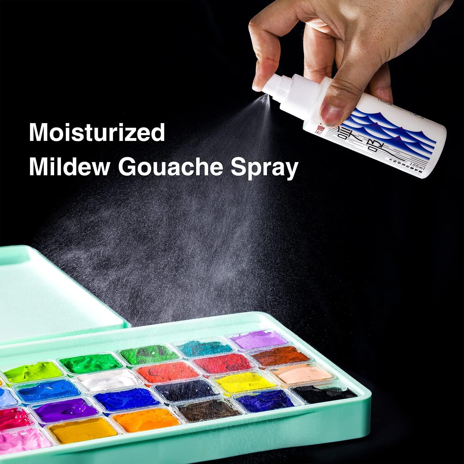 Gouache Paint Set, Unique Jelly Cup Design, Non-Toxic, Guache for Canvas Watercolor Paper - Perfect Beginners, Students, Artists 24 Colors X 30Ml/1Oz image number 4