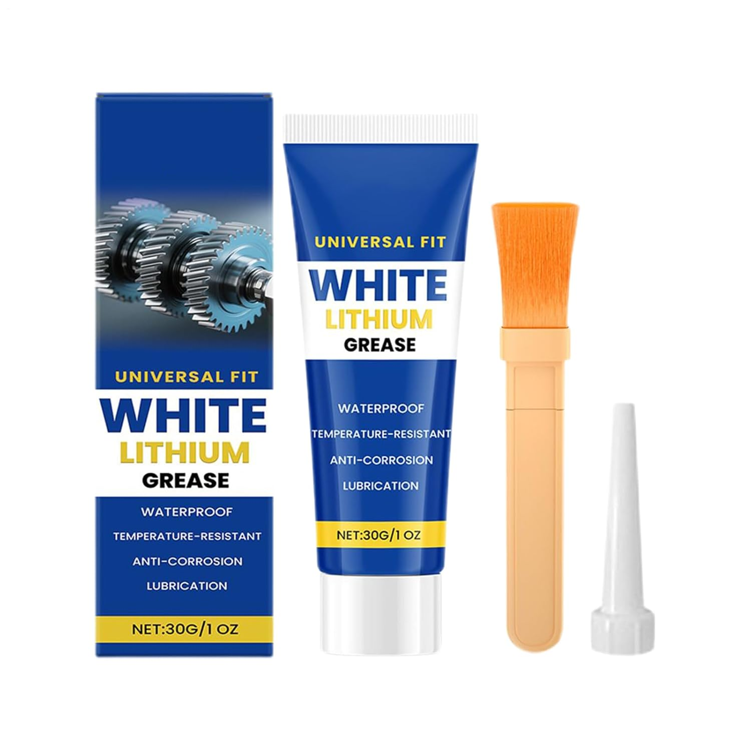 White Lithium Grease Car Door,Waterproof Gear Lubricating Cream | Gear Lubricant Grease | for Car Owners Automotive Enthusiasts Garage Technicians Fleet Maintenance Auto Restorers Metal image number 3