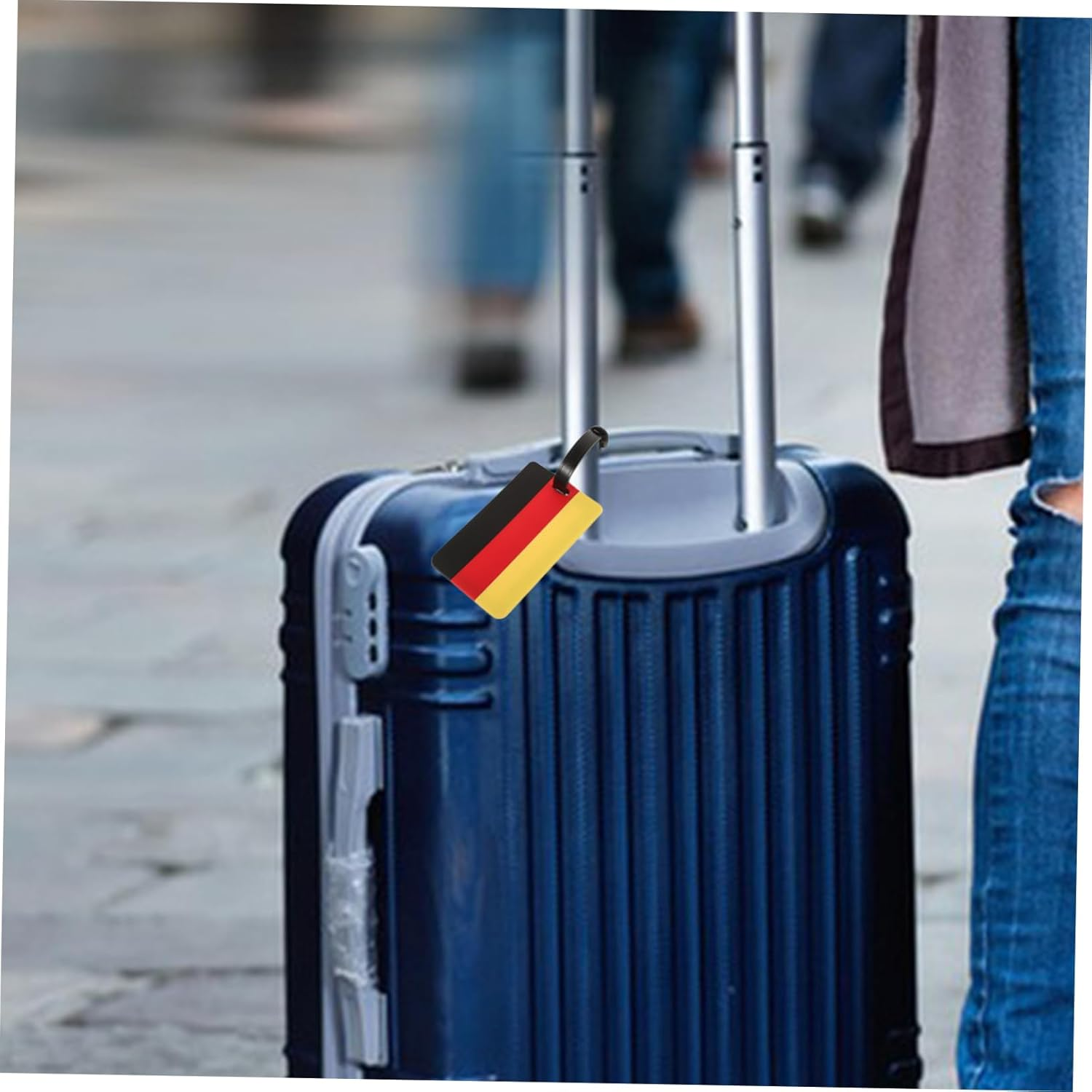 OATIPHO 2Pcs Flag Luggage Tag Travel Baggage Identifier Suitcase Tag for Checked Baggage image number 2