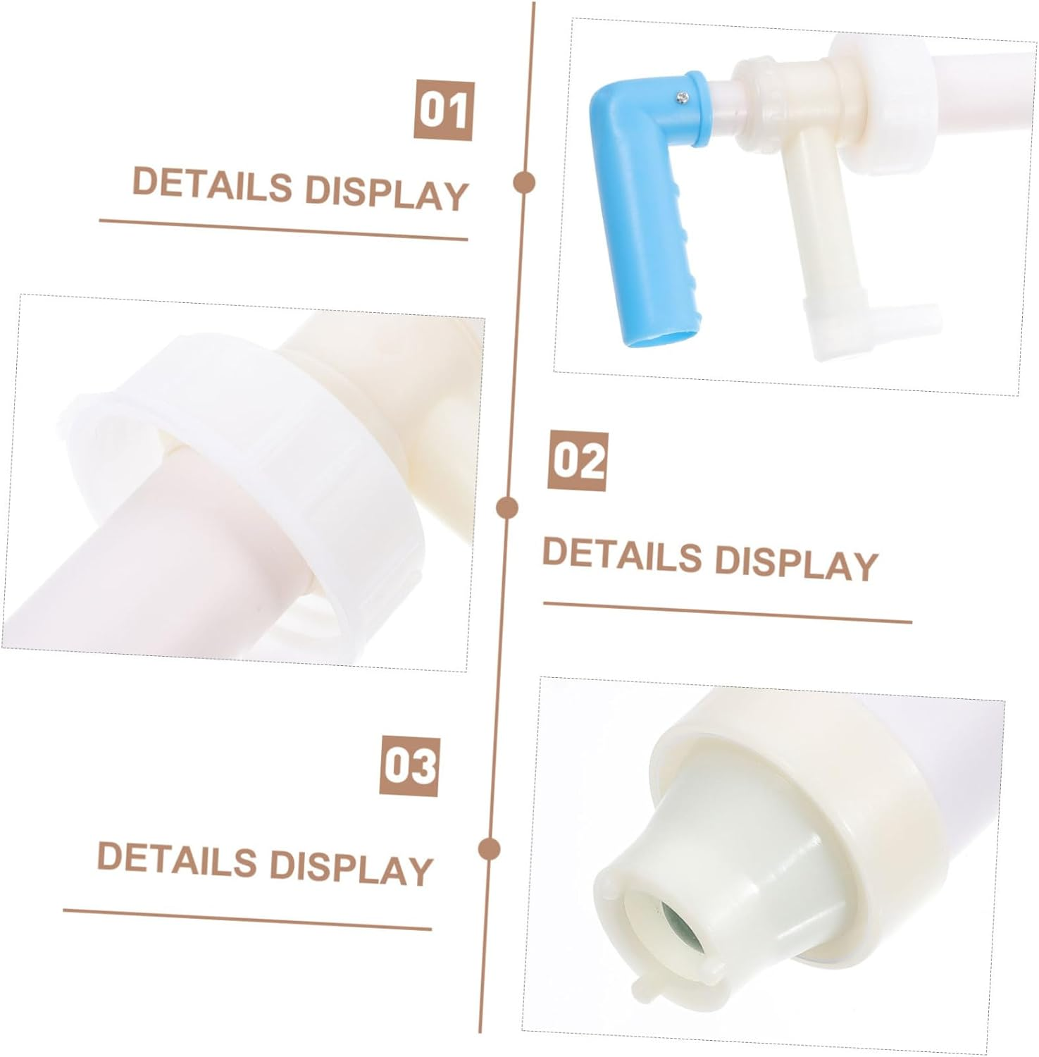 PRETYZOOM 20L Chemical Bucket Hand Pump Liquid Dispenser Set of 2 Manual Plastic Fluid Pump for Household and Industrial Use image number 2