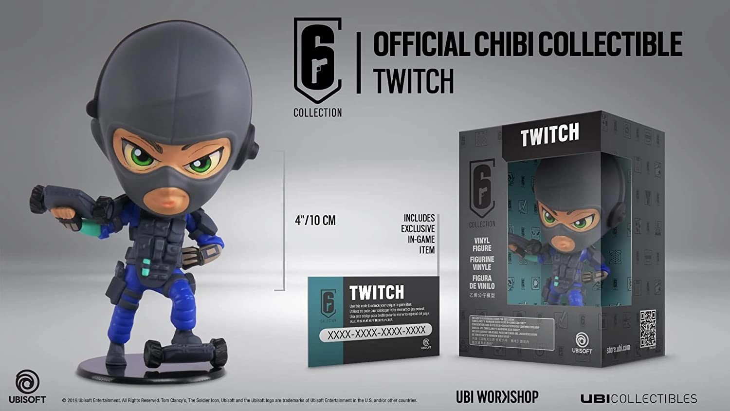 Ubicollectible Ubisoft Six Collection Merch Series 3 Twitch Chibi Figurine image number 4