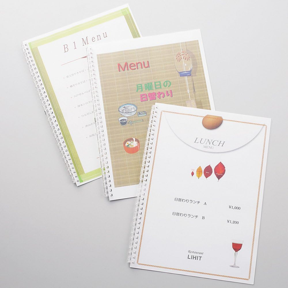 Lihit Lab Letter Twist Ring Binding Jig 4 Pack A4 34 Holes N1822 image number 2