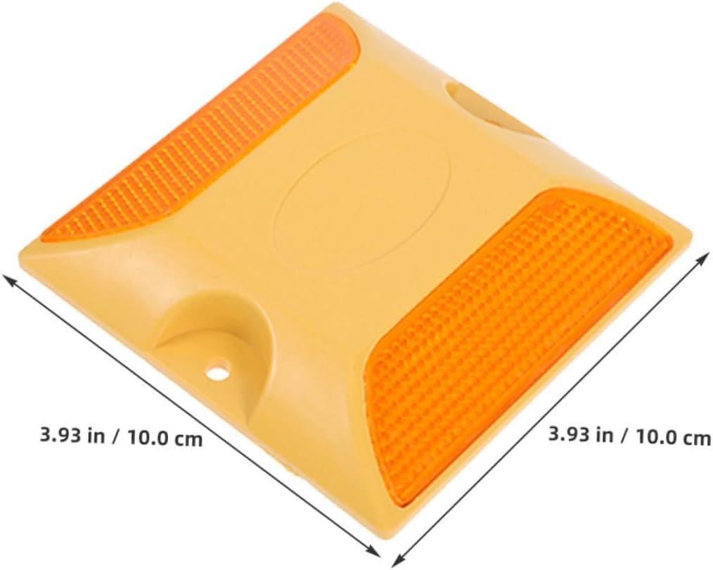 12Pcs Reflective Road Markers Heavy-Duty Reflectors for Driveways Sidewalks Bike Lanes Parking Lots Enhanced Night Visibility Traffic Safety image number 2