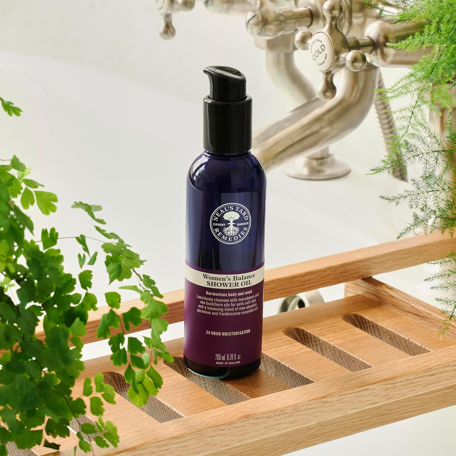 Neal'S Yard Remedies | Women'S Balance Shower Oil | Skin Moisturiser Gifts for Women | Nourishing Cleansing Oil with a Balancing Blend of Essential Oils | 200Ml image number 2
