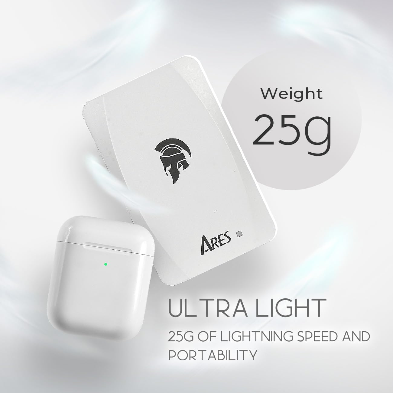 DATO External SSD 500GB, Portable SSD External Solid State Drive, USB 3.2 Gen 2X1 Type C up to 1050/1000 Mb/S, Super Light and Compact Portable Solid State Drive - ARES Torch