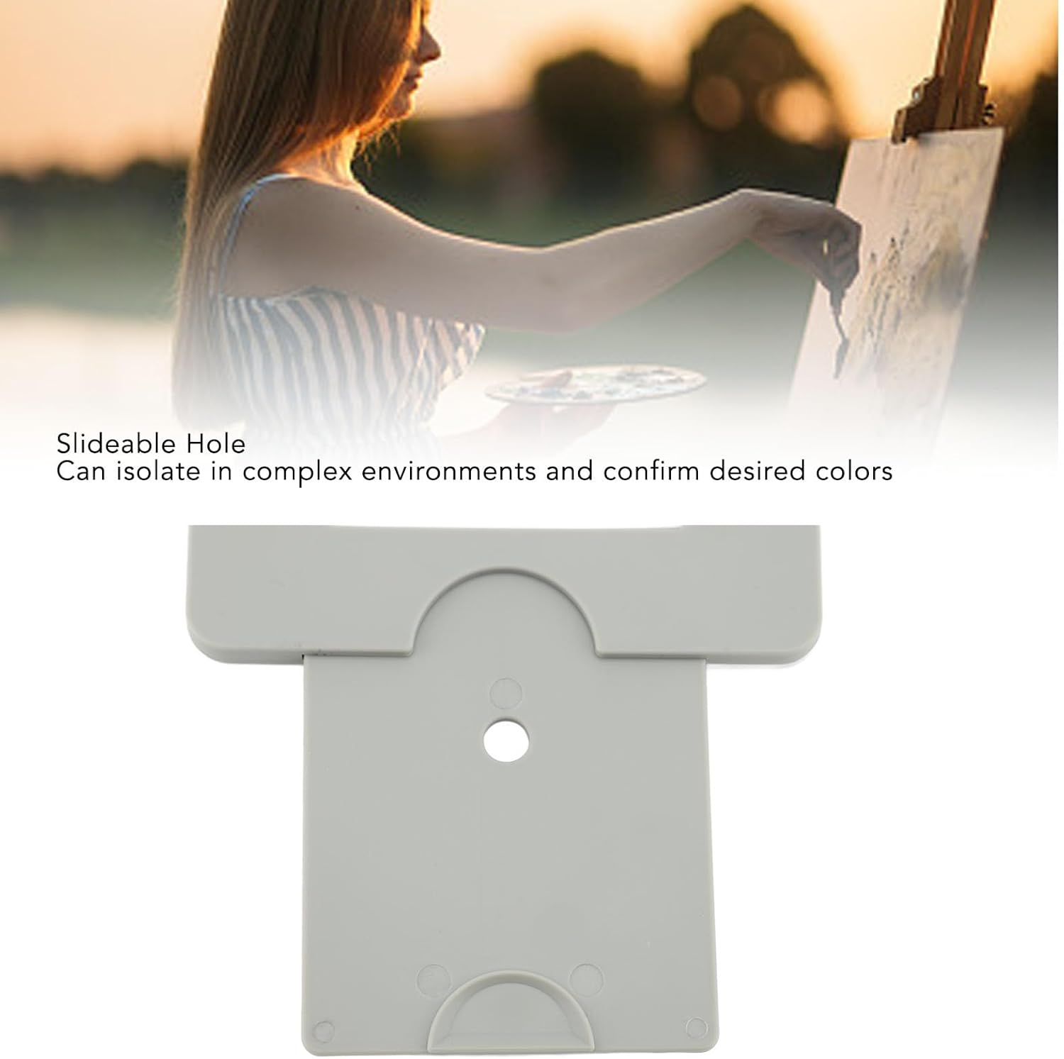 View Catcher, View Finder with Sliding Mechanism, View Finder with Color Isolation, View Finder for Painting,Drawing,Photography, and Any Other Place Where, Composition Is Required image number 1