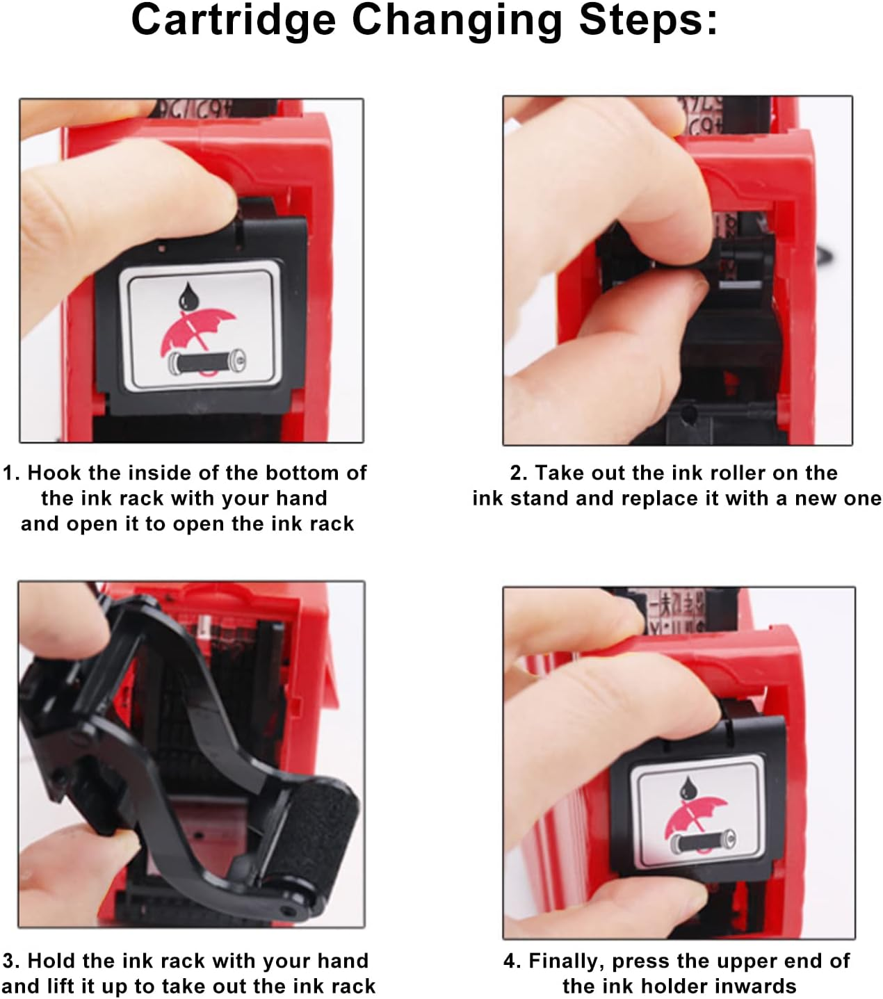 MX5500 8 Digits Price Tag Gun, Compact 1 Line Pricing Gun Numerical Tag Gun, Label Maker Pricing Label Gun Kit for Grocery Store, Store Marking, Warehouse, Retail & Office (Red)