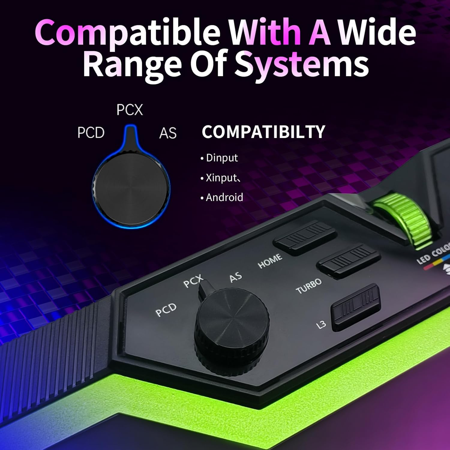 Qanba Q8 Silent Arcade Joystick Wired Joystick for PC with LED Function(Fighting Stick) image number 2