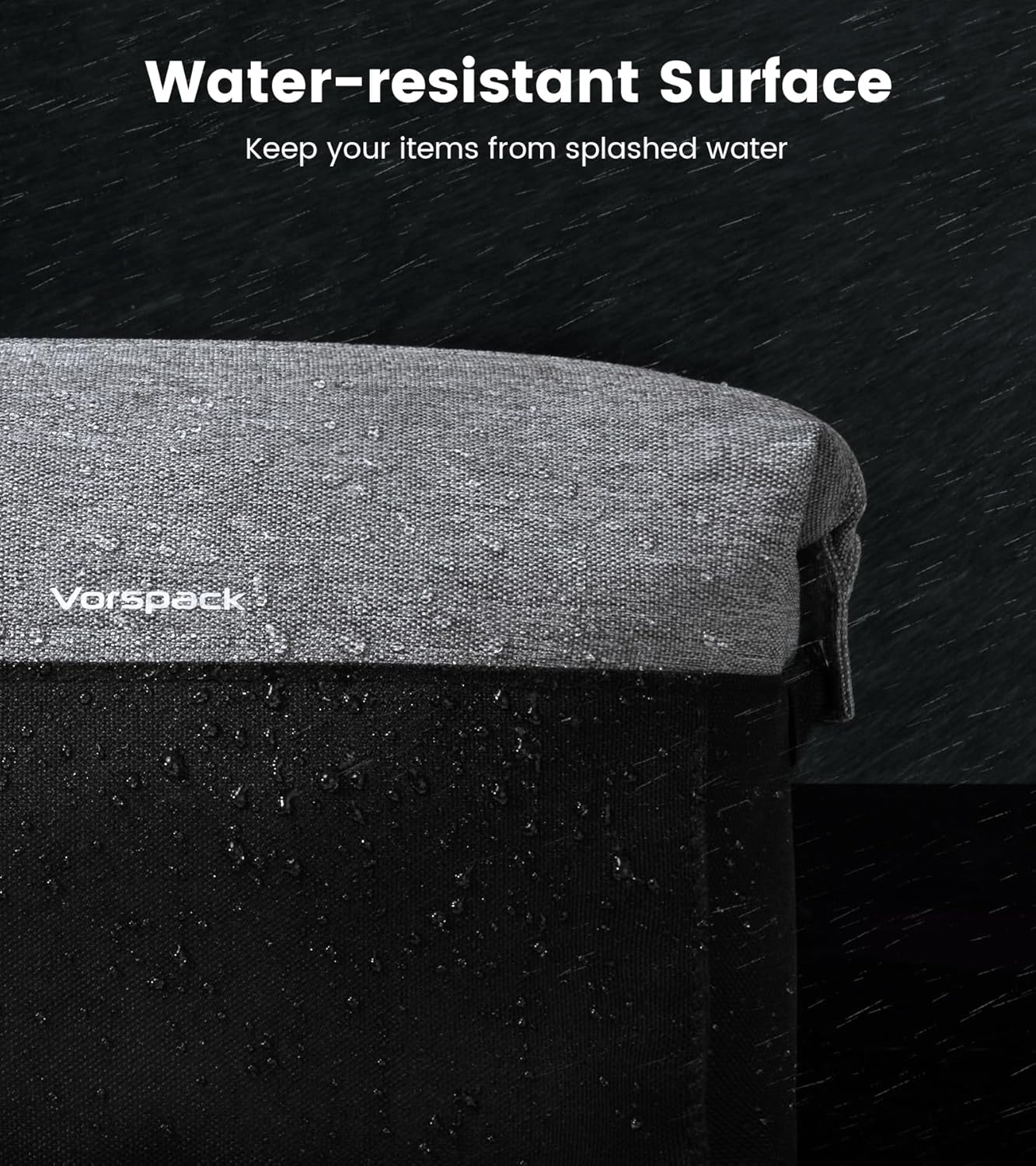 Vorspack Travel Toiletry Bag for Men - Lightweight Mens Toiletry Travel Bag Water Resistant Dopp Kit Shaving Bag, Black, Large image number 5