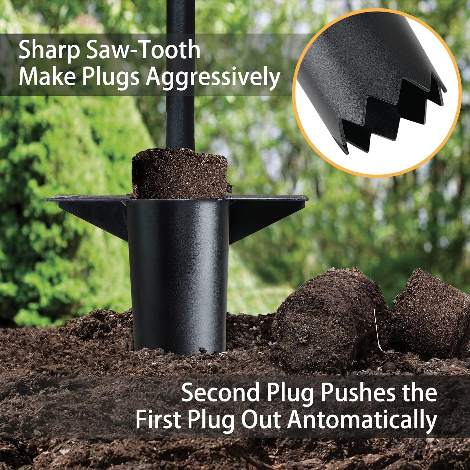 Jardineer 3PCS Bulb Planter Tool Garden Set, Bulb Planter Tool Long Handle and Small Bulb Planting Tool, Ideal Bulb Transplanter Set for Tulips, Daffodils, Lily and Other Flower Bulbs image number 4