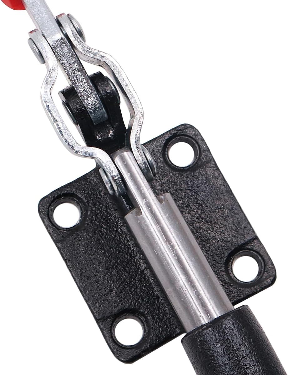 ZONADA 2 Pack Metal Toggle Lever Clamps 42Mm 386Kg Capacity &ndash; Straight Action Push Pull Piston Stroke Clamping Tool for Woodworking, Metalwork, Industrial Projects image number 5