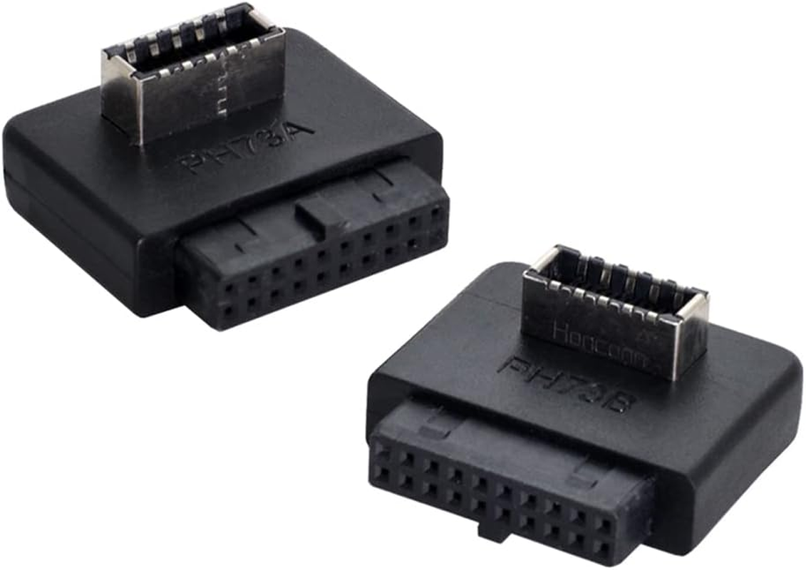 NFHK 5Gbps Type-E USB 3.1 Front Panel Socket & USB 2.0 to NVME NGFF M-Key Express Card VL805 Adapter for Motherboard