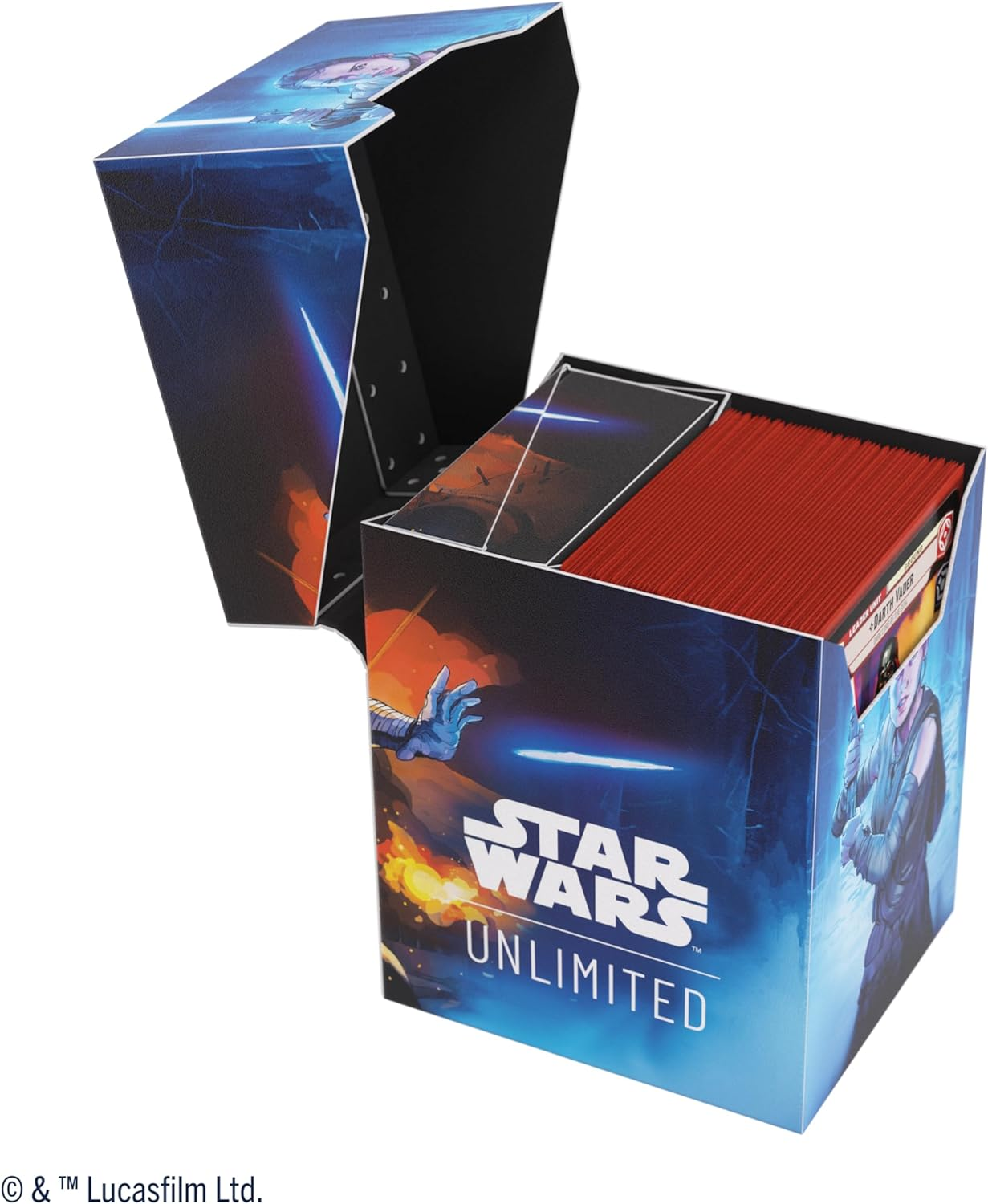 Gamegenic Star Wars Unlimited Rey/Kylo Ren Soft Crate Printed Deck Box image number 5