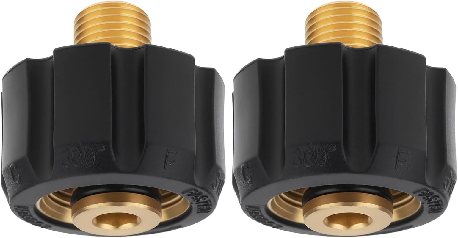 2Pcs M22 Female to 1/4" AG Pressure Washer Adapter Fitting Compatible with K&auml;rcher image number 4