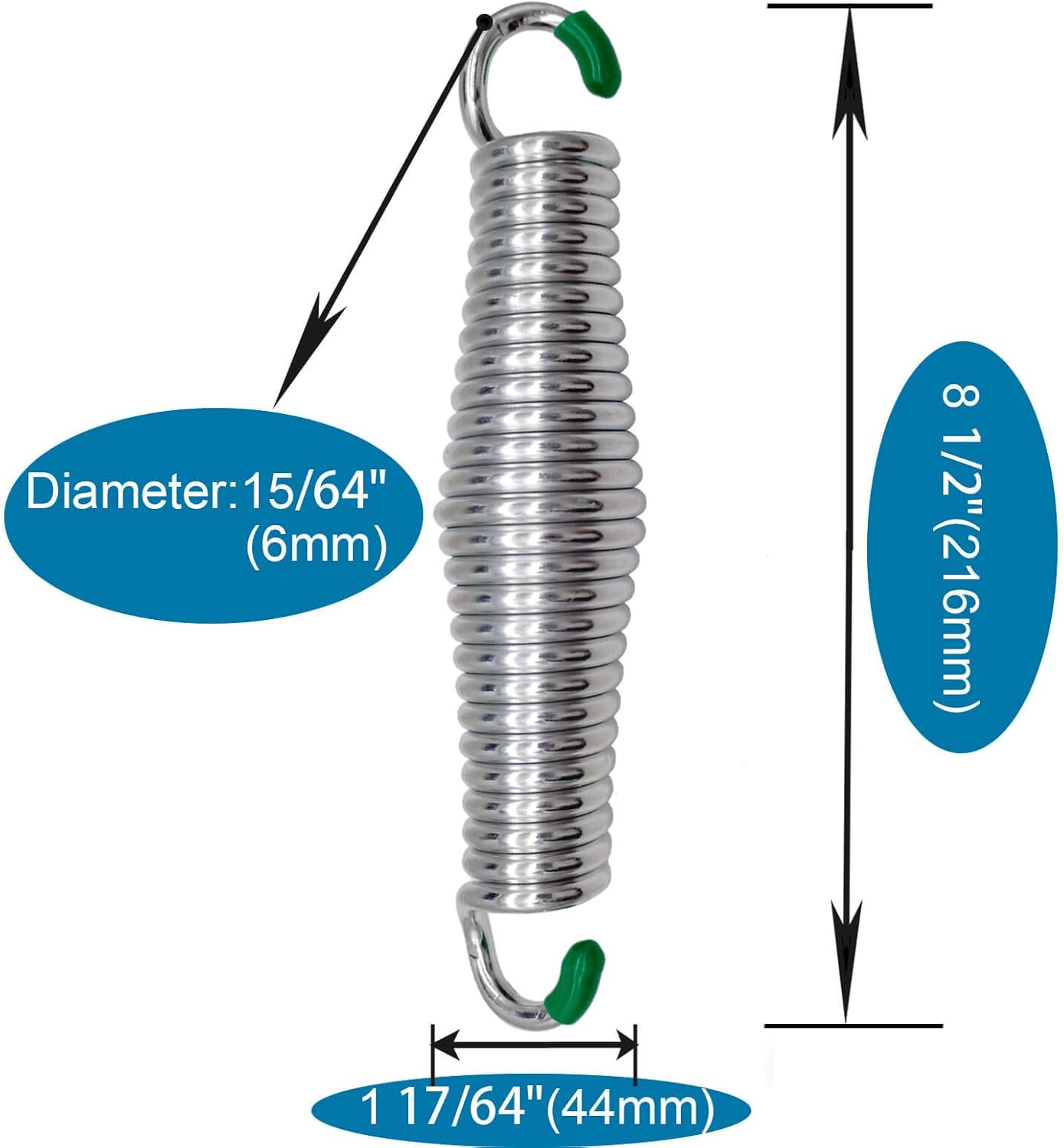 Hammock Chairs Porch Swing Spring - 600Lbs Heavy Duty Suspension Swing Hangers Ceiling Mount Porch Swings (One Piece 600Lbs)