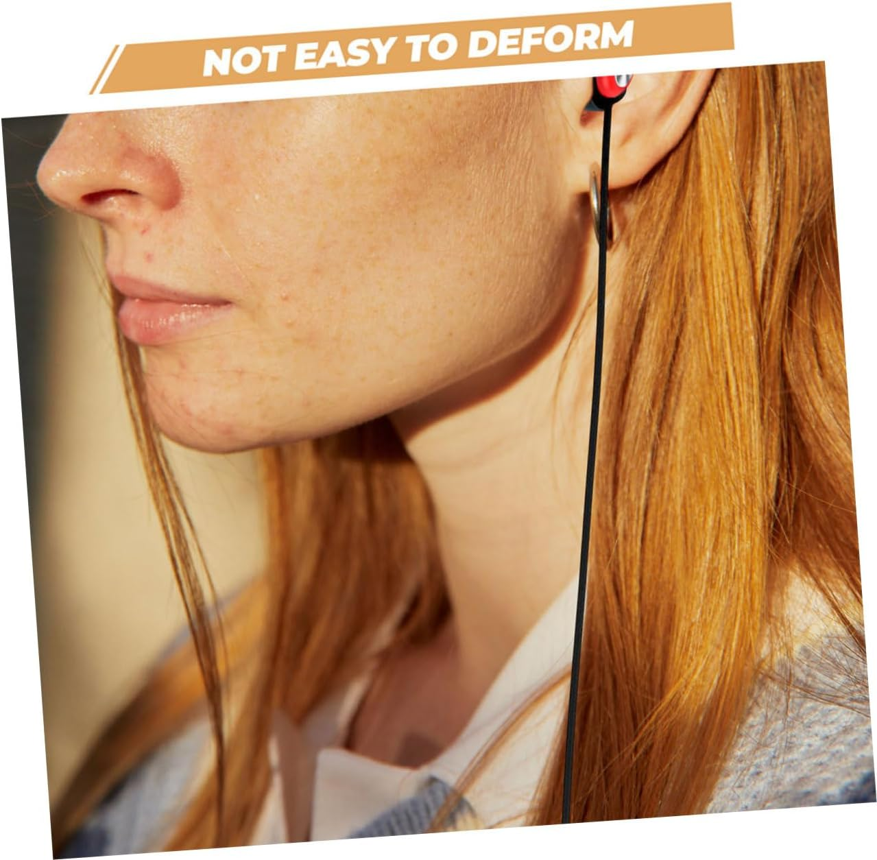 Earbud Lanyard Silicone Flexible Strap Detachable Replacement Cord for Earplugs Holder Use Earphone Shooting Sleeping Scenario image number 4