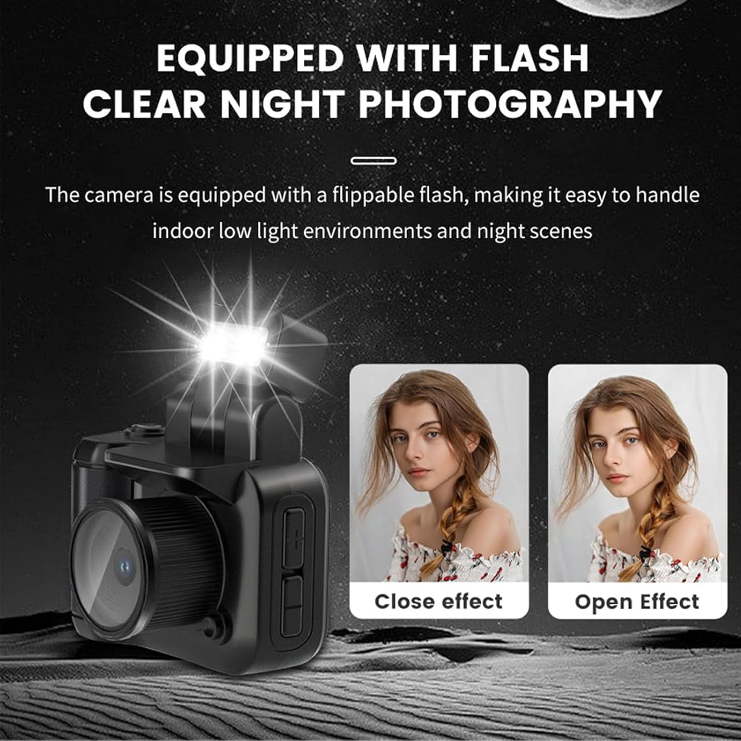 Mini Keychain Camera, 1080P Hd Small Vintage Camera, Retro Micro Dv Cameras, Compact Camcorder with 128G Memory Card image number 3