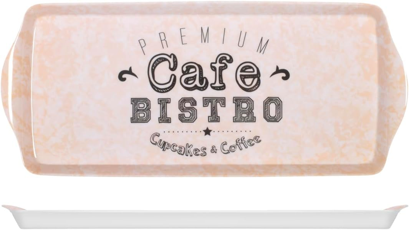 H&H Melamine Bistrot Tray 38 X 16.5 Cm