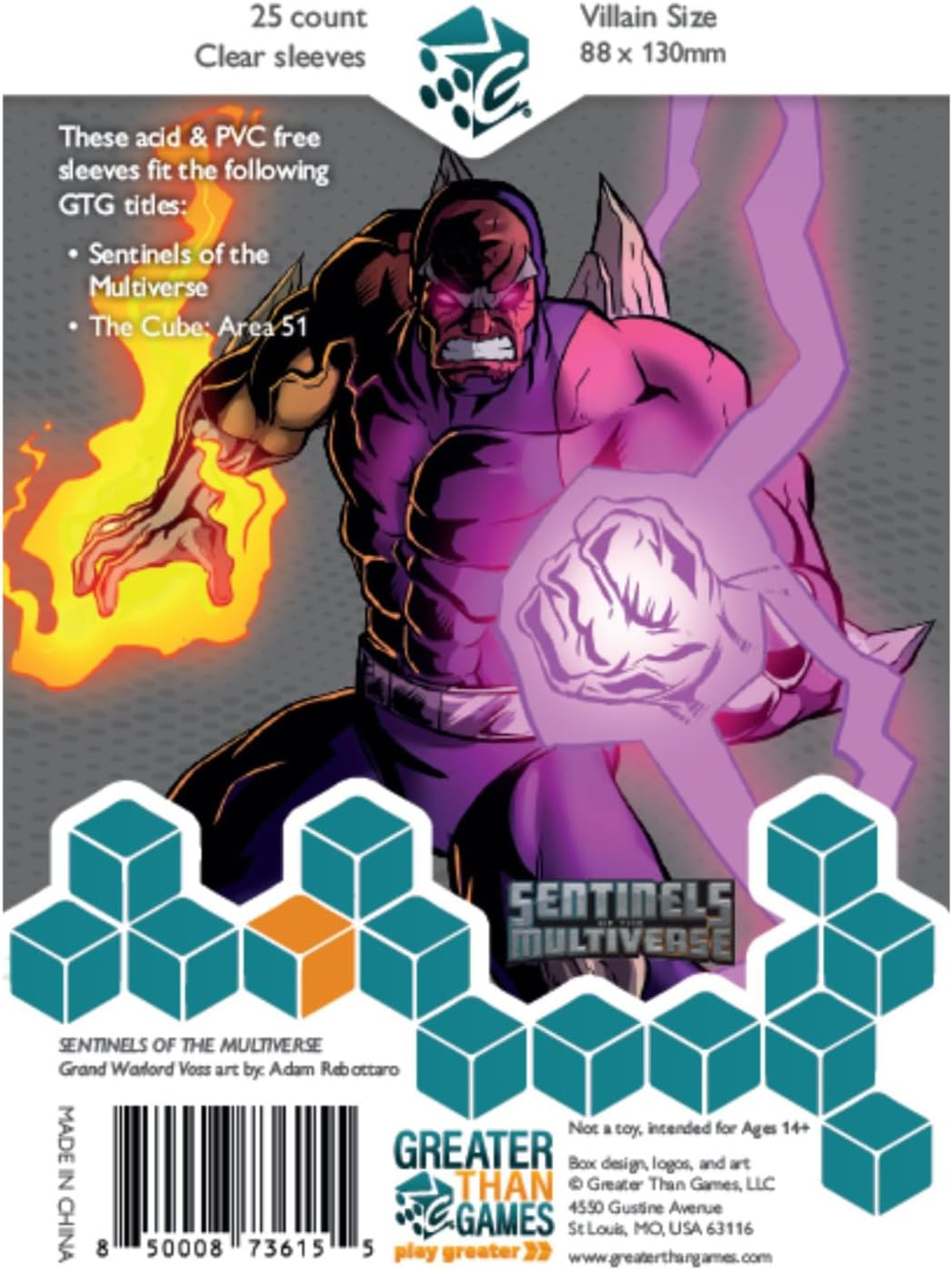 Greater than Games Card Sleeves, 88 Mm X 130 Mm Size image number 1