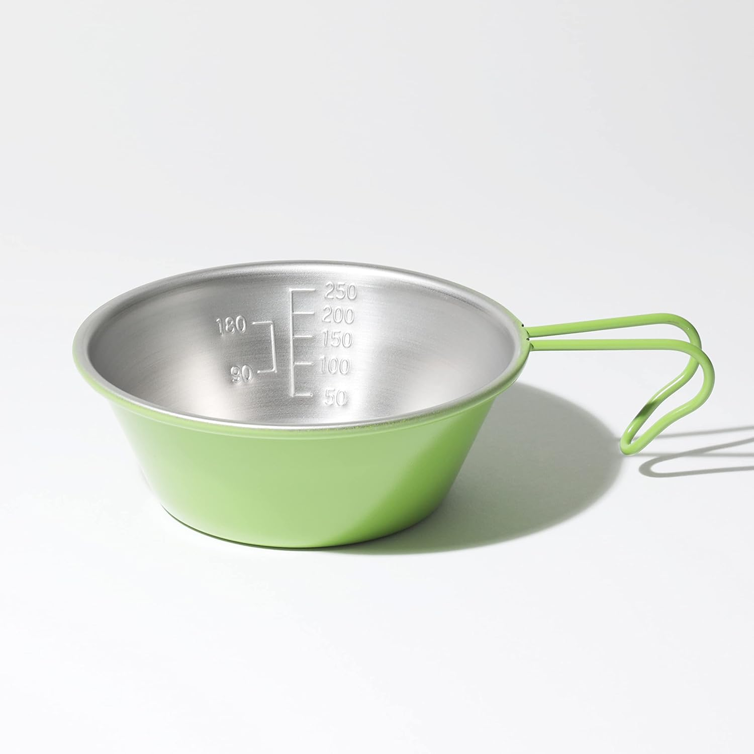 Captain Stag UH-13 Outdoor Supplies, Measuring Cup, Stainless Steel Shera Cup, 11.8 Fl Oz (320 Ml), Green image number 2