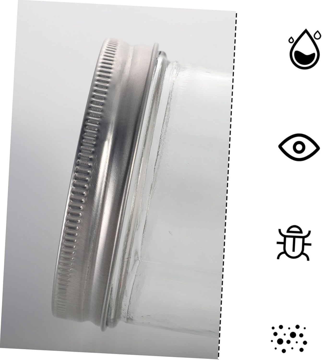 KOMBIUDA 3Pcs Cheese Bottle Storage Jar Glass Beverage Bottle Drinks Storage Cup for Kitchen Home Tea image number 3