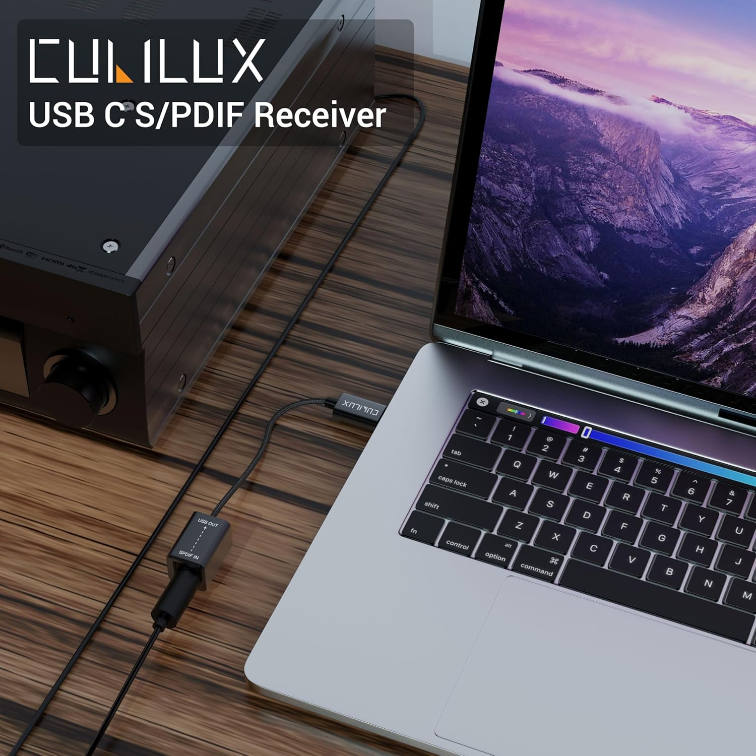 Cubilux USB C SPDIF Receiver [Stereo Recording ONLY, NOT for Playing Audio] Optical/Toslink Line-In Adapter for Type C Laptop Tablet Phone, Iphone 16/15, Ipad Pro 13/12.9/11, Ipad Air 13/5Th, Macbook image number 3