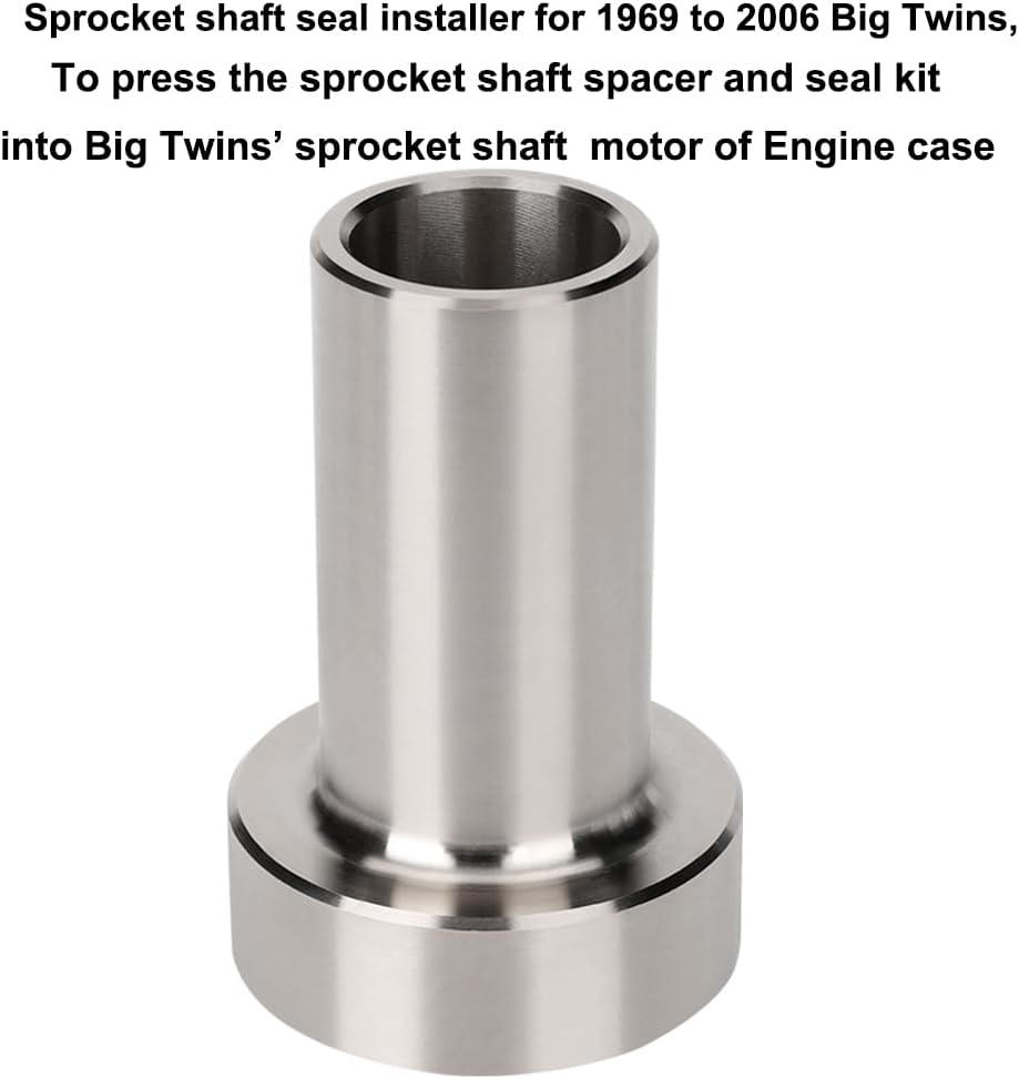 For Harley Davidson Sprocket Shaft Seal Installer Sprocket Shaft Seal Installation Tool for Big Twins 1969-2006 Compatible with 39361-69