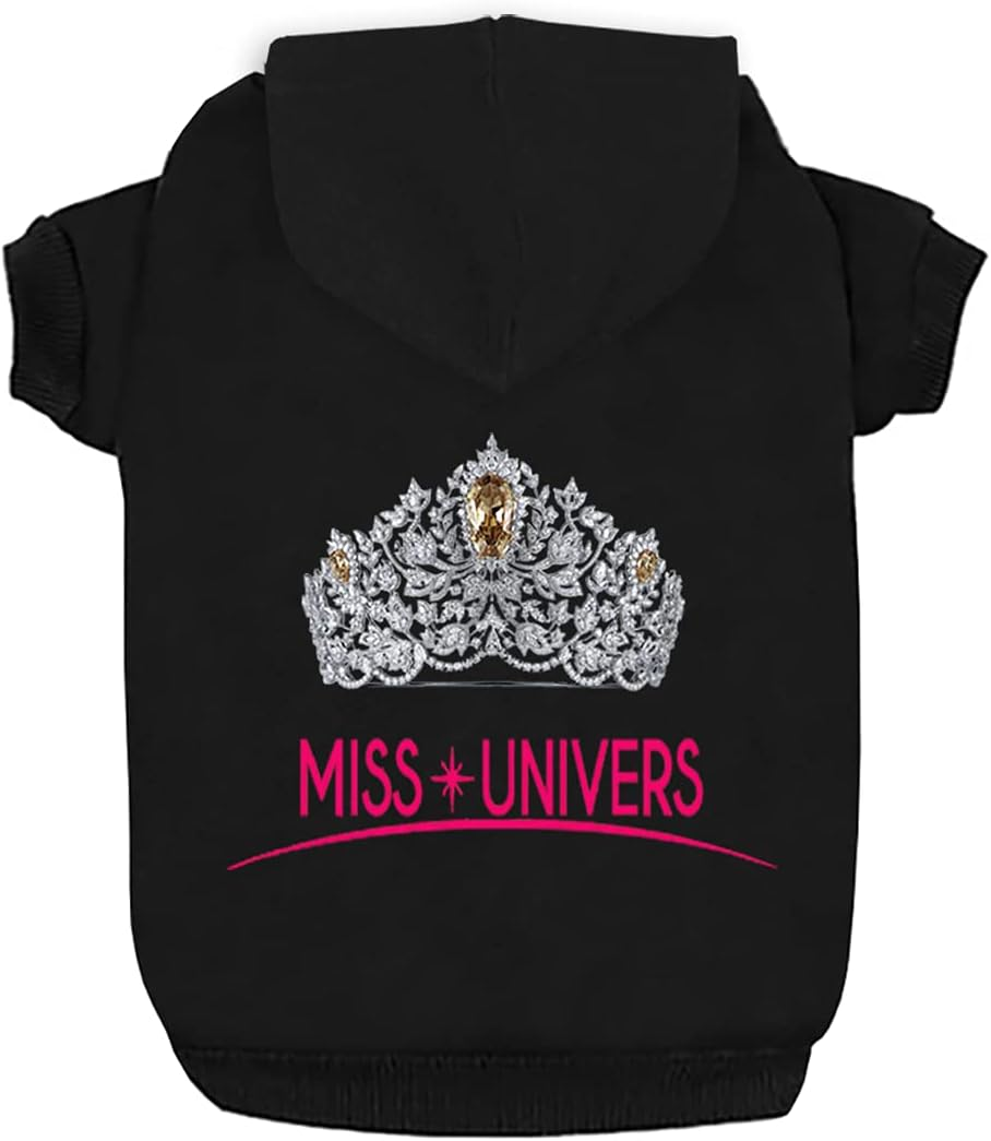 Izefia Dog Hoodies with Security Print Dog Clothes with Warm Sweatshirt Sweater Cotton Coat for Small Dogs Pink 5XL