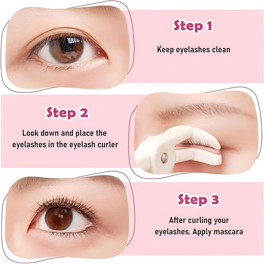 Eyelash Curler 2PCS, without Pinching or Pulling Lash Curler Makeup Tool for Women and Girls, Quick Natural Curling for Long Lasting image number 2
