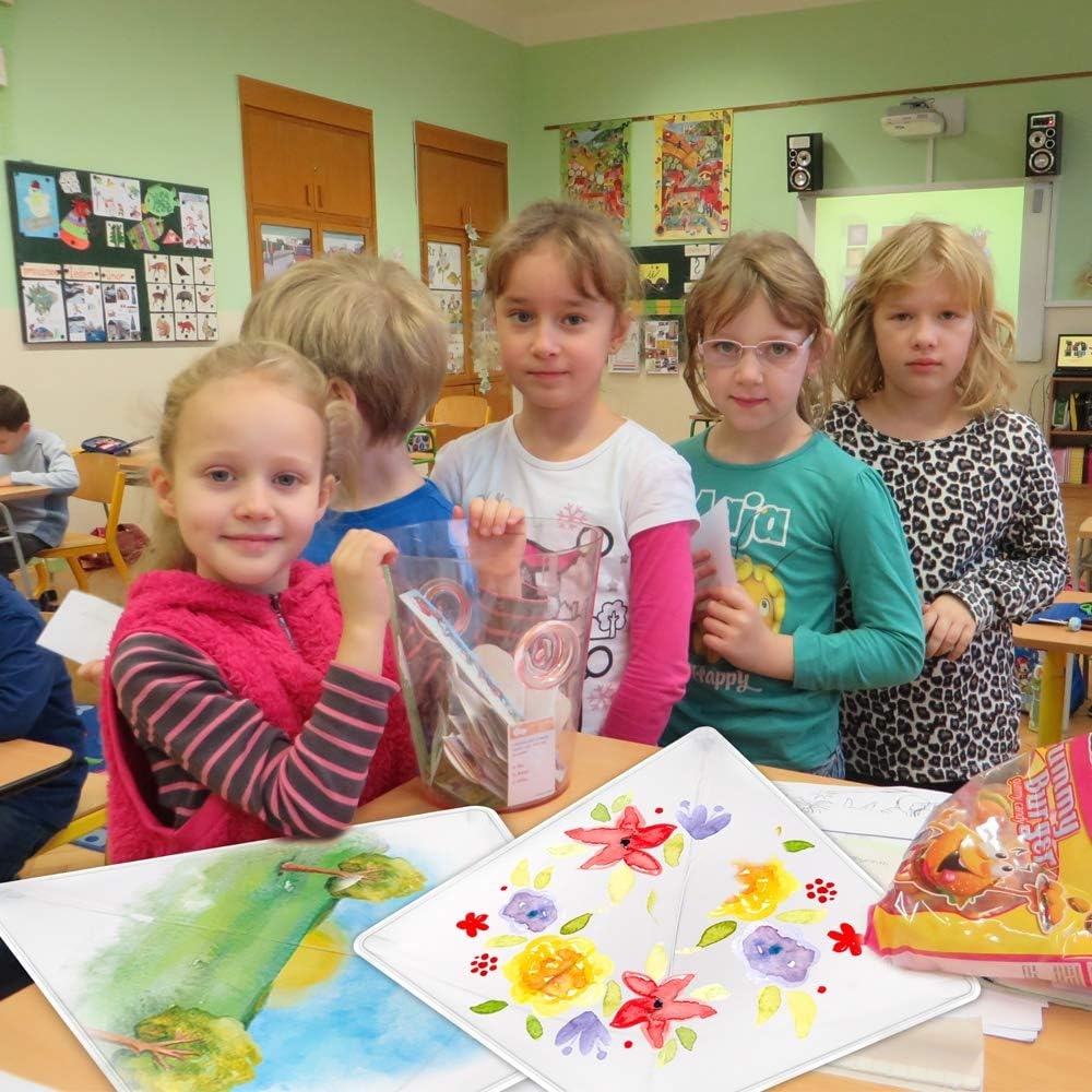 Mint'S Colorful Life DIY Kites for Kids Kite Making Kit Bulk, Decorating Coloring Kite Party Pack,White Diamond Kite Kits (6 Pack) image number 2