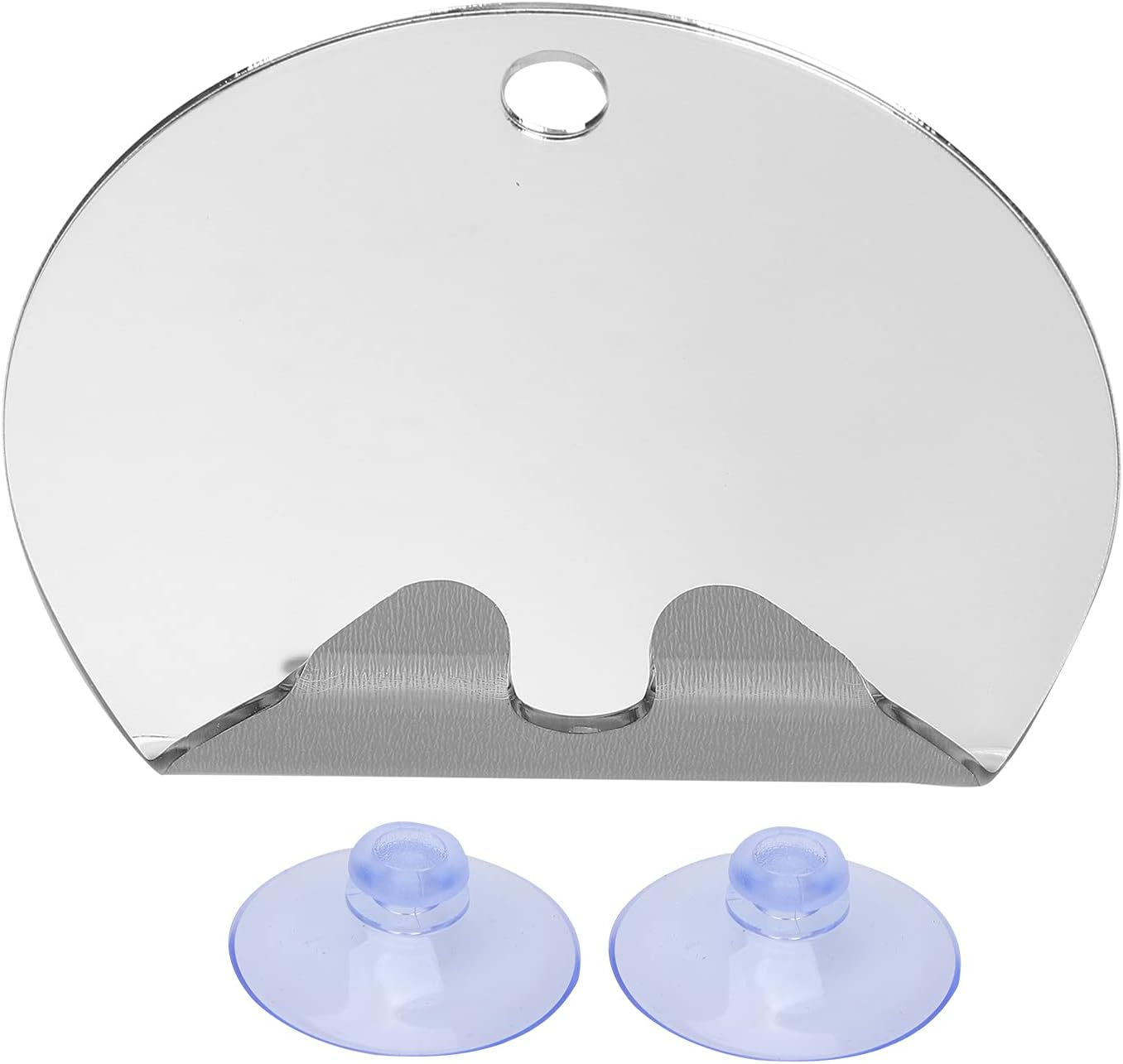 Fogless Shower Mirror round Shape with Anti-Fog Coating, Convenient Mirror for Shaving, Applying Makeup, Washing Face, Ideal Family, Husband, Boyfriend image number 4