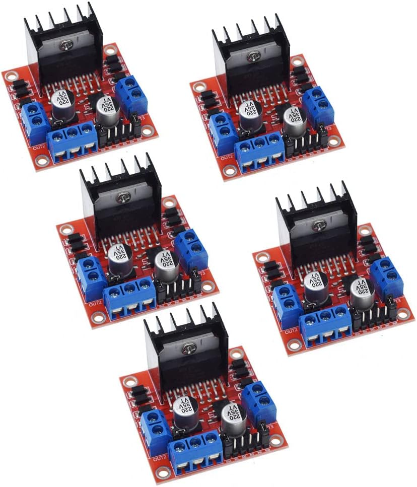 5Pcs L298N L298 Module Motor Drive Controller Board Module Dual H Bridge DC Stepper