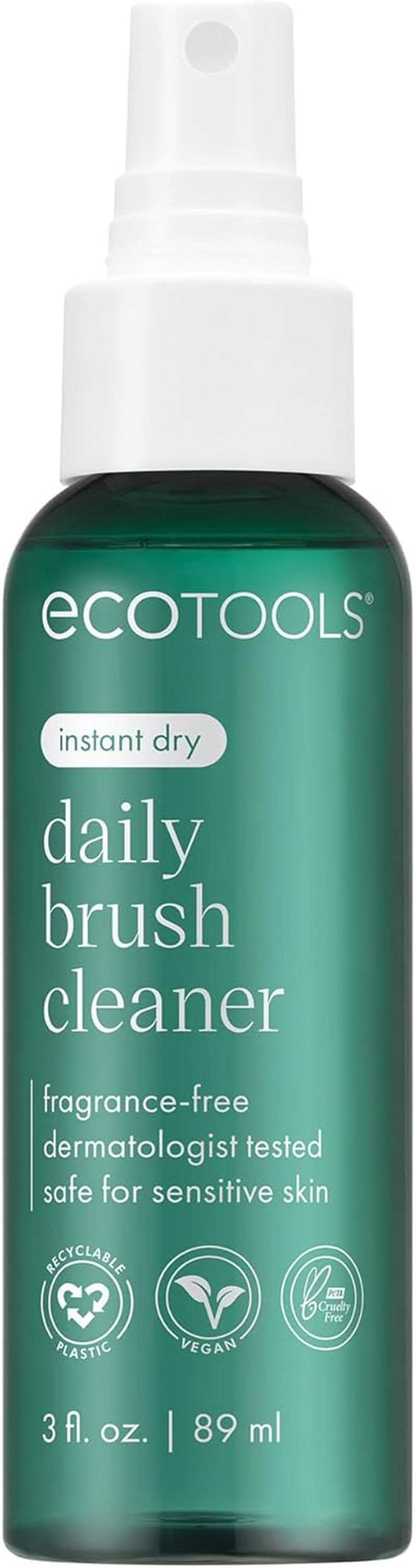 Lingtoolator Daily Brush Cleaner, Makeup Brush Cleanser Spray, Quick Drying Brush Spray, Fragrance Free & Dermatologist Tested, Travel Size, TSA Approved, Cruelty-Free & Vegan, 3 Fl Oz./89 image number 2