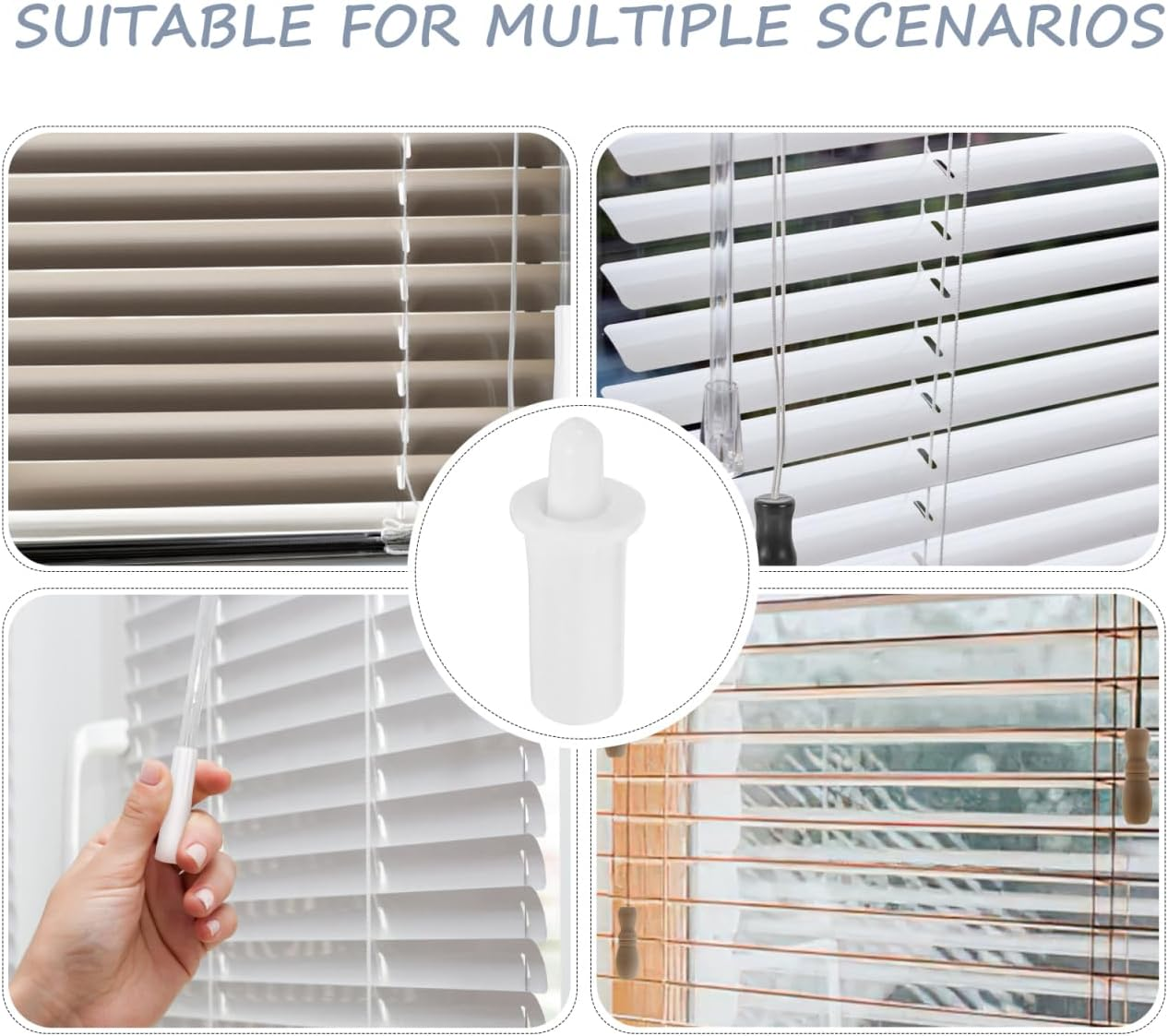 Shutter Repair Pins 40Pcs Plastic Louvers Staples Replacement Kit for Plantation Window Shutter Fixing Home Improvement Tool image number 5