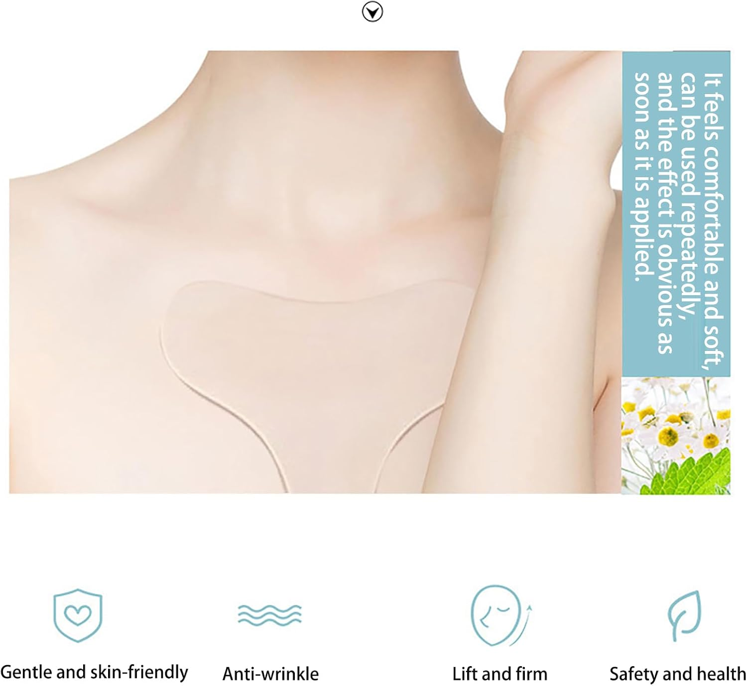 Volksrose Reusable Silicone Wrinkle Patches for Face & Chest & Neck &ndash; Forehead, under Eye Anti-Wrinkle Patches, Smooth Fine Lines & Lift Skin, Overnight Invisible Smoothing Gel Mask, Anti-Aging Pads