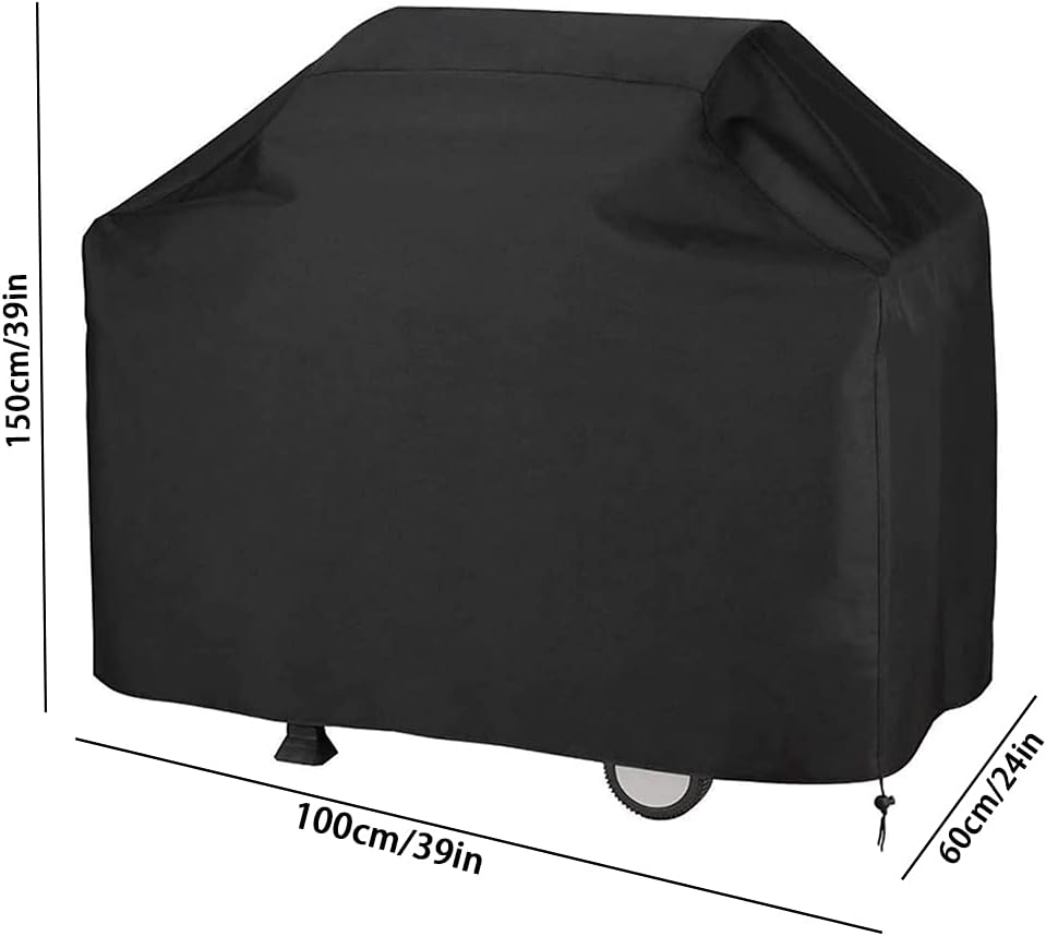 BBQ Cover Adjustable Grill Dedicated Waterproof Gas Grill Cover for Weber Char-Broil Brinkmann Tepro Etc UV &Dust Resistant Oxford Durable Material for Outdoor Indoor (M：39In) image number 5