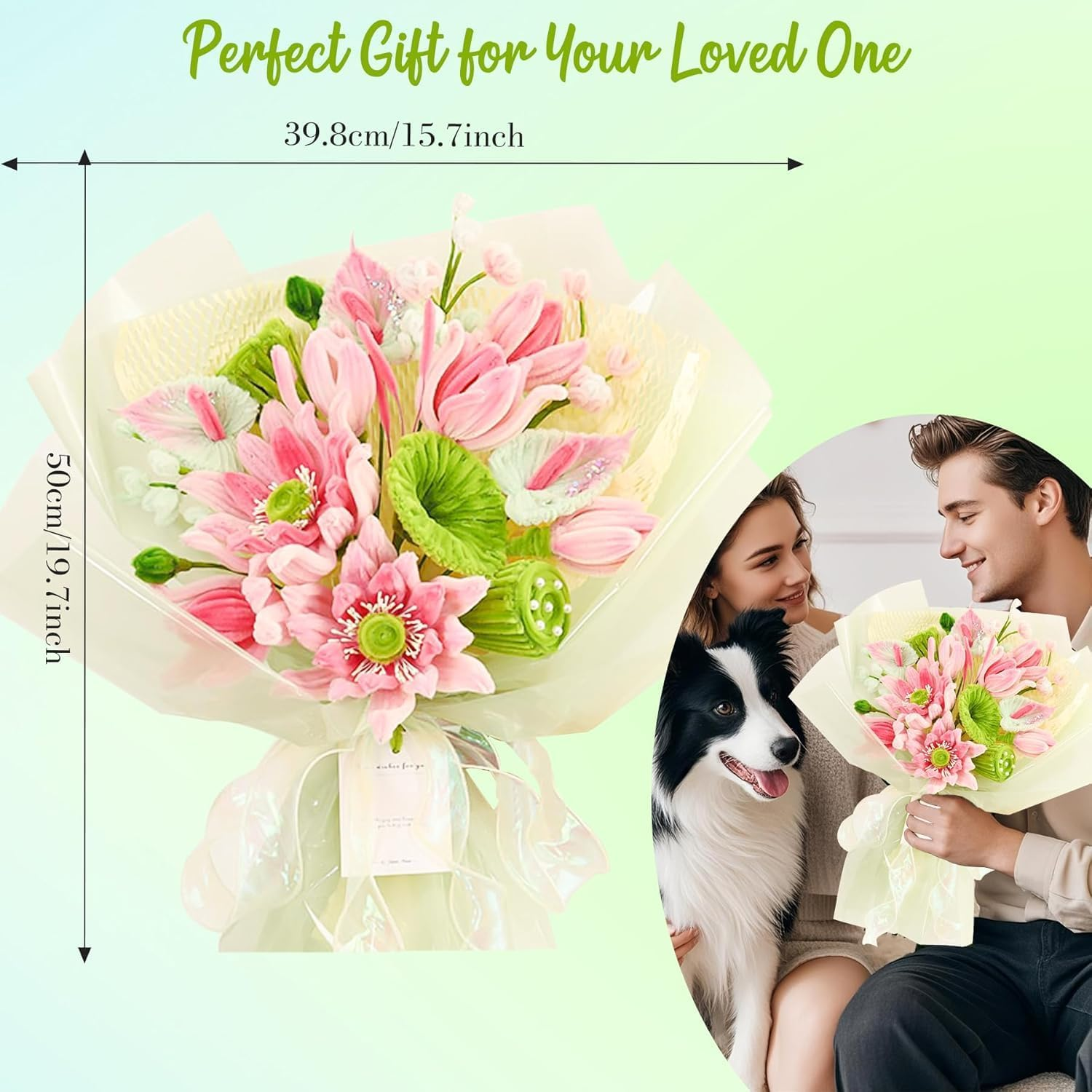 Pipe Cleaners Craft - Pipe Cleaners Flowers, Pipe Cleaner Flower Kit, DIY Pipe Cleaners Flower Bouquet Craft Supply Kit for Art Project Activity, Birthday Anniversaries Gifts image number 5