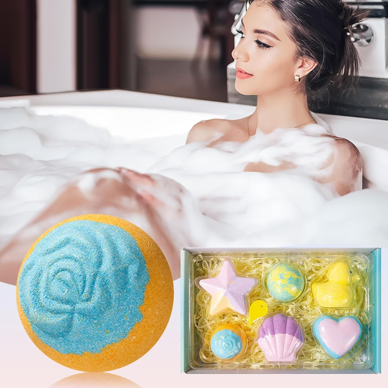 Bath Ball for Kids - Shower Balls | Scented Relaxing Body Cleanser for All Skin Types Women Kids Hotel Spa Home Bathroom image number 4
