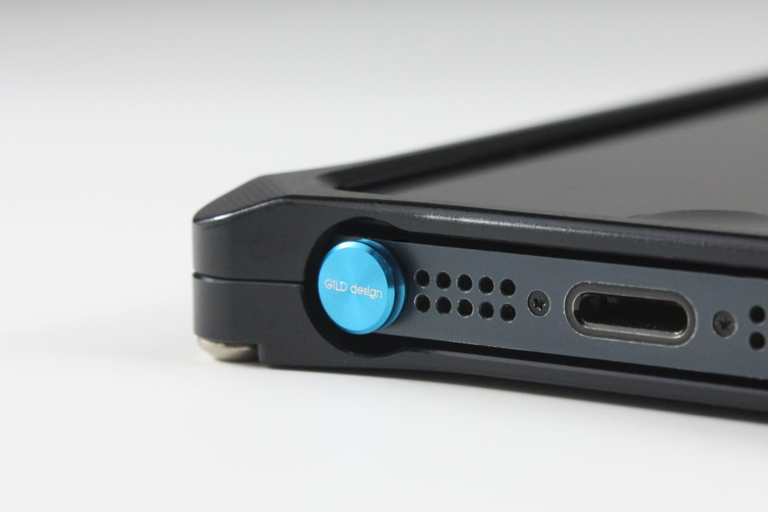 GILD Design GA-200BL Machined Aluminum Earphone Jack Cover, Blue