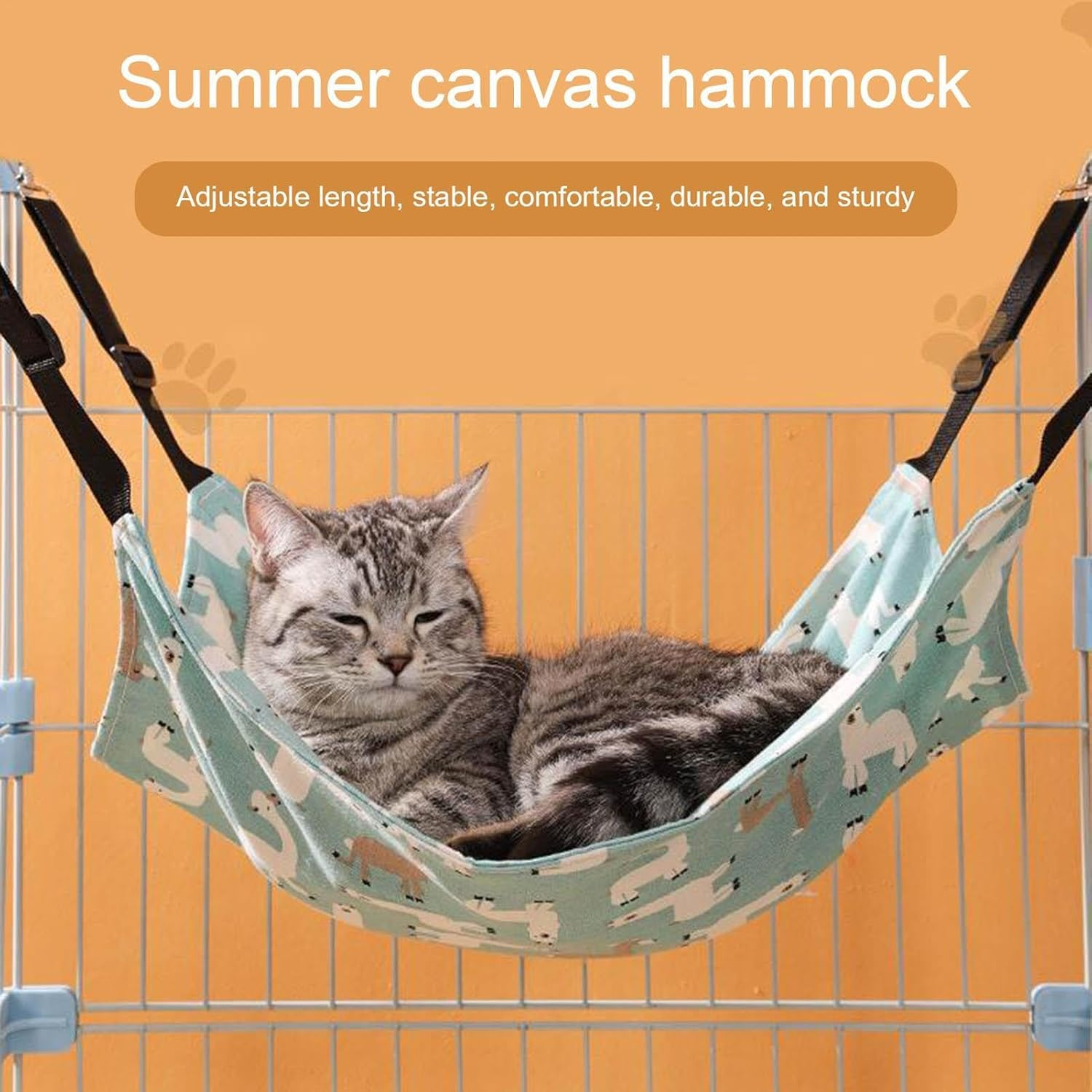 Cat Cage Hammock, Dog Hammock Beds, Cartoon Hanging Pet Bed, Soft Cat Beds with Metal Hook, Cute Pet Beds for Home, Cages, Kennels