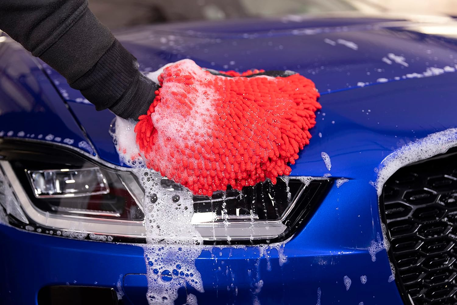 Autoglym Microfibre Noodle Wash Mitt - Mircrofibre Cleaning Mitt Specially Designed for a Quick, Streak-Free Finish on Car Paintwork and Glass, 20.30 X 2.00 Cms image number 5