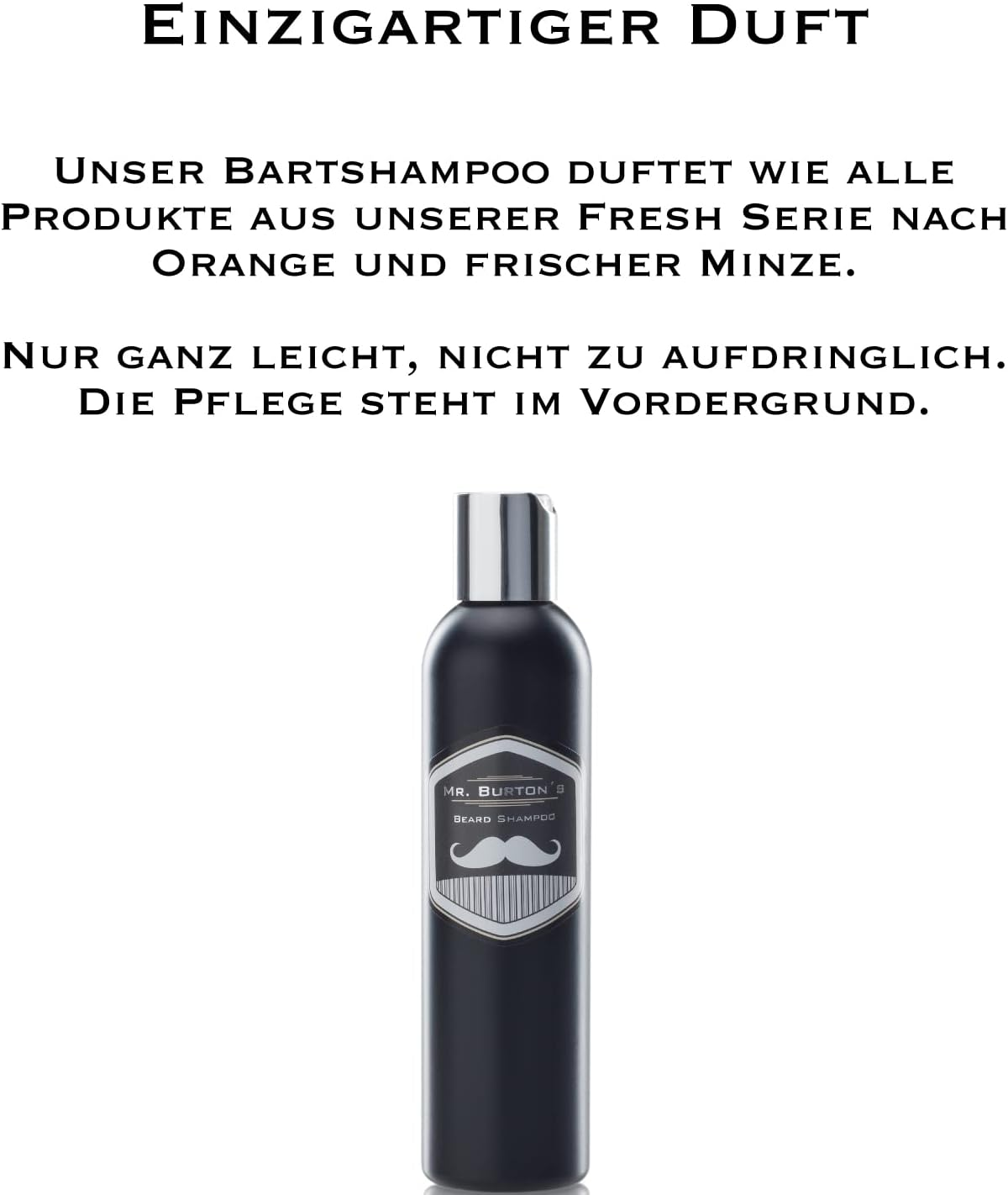 Mr. Burton'S Fresh Beard Shampoo (200 Ml) - Mild Care without Silicone with Argan Oil Panthenol and Vitamin E and the Unmistakable Fragrance, Matches Beard Oil and Beard Balm image number 5