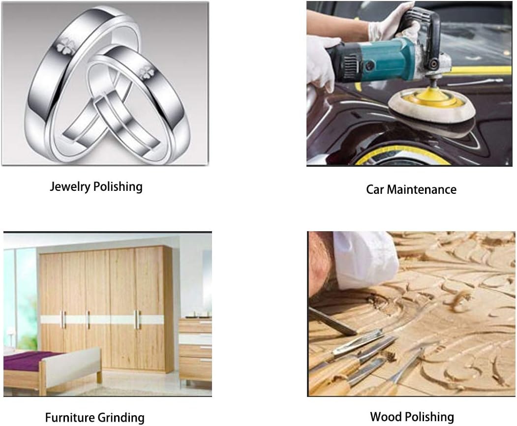 100 Pieces 2 Inch Sanding Discs, 80-3000 Grit Sandpaper with 1/4" Shank Backing Plate and Soft Foam Buffering Pad, for Drill Grinder Rotary Tool, Hook and Loop Sand Paper Assortment Pack