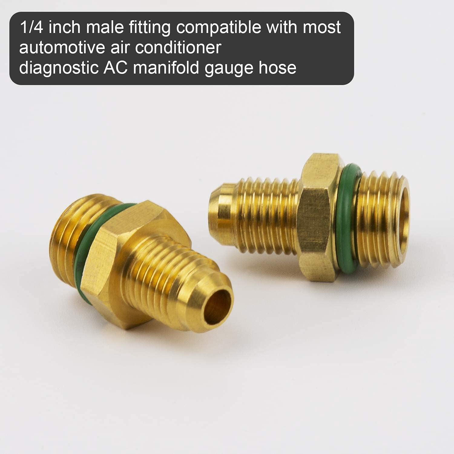 SAVITA Car Air Tool Set, AC R134A Quick Couplers Adapters R134A Can Tap with Tank Adapter for 1/4 Inch Coolant Distributor. and 1/2 Inch Fitting AC Hose Gauge image number 2