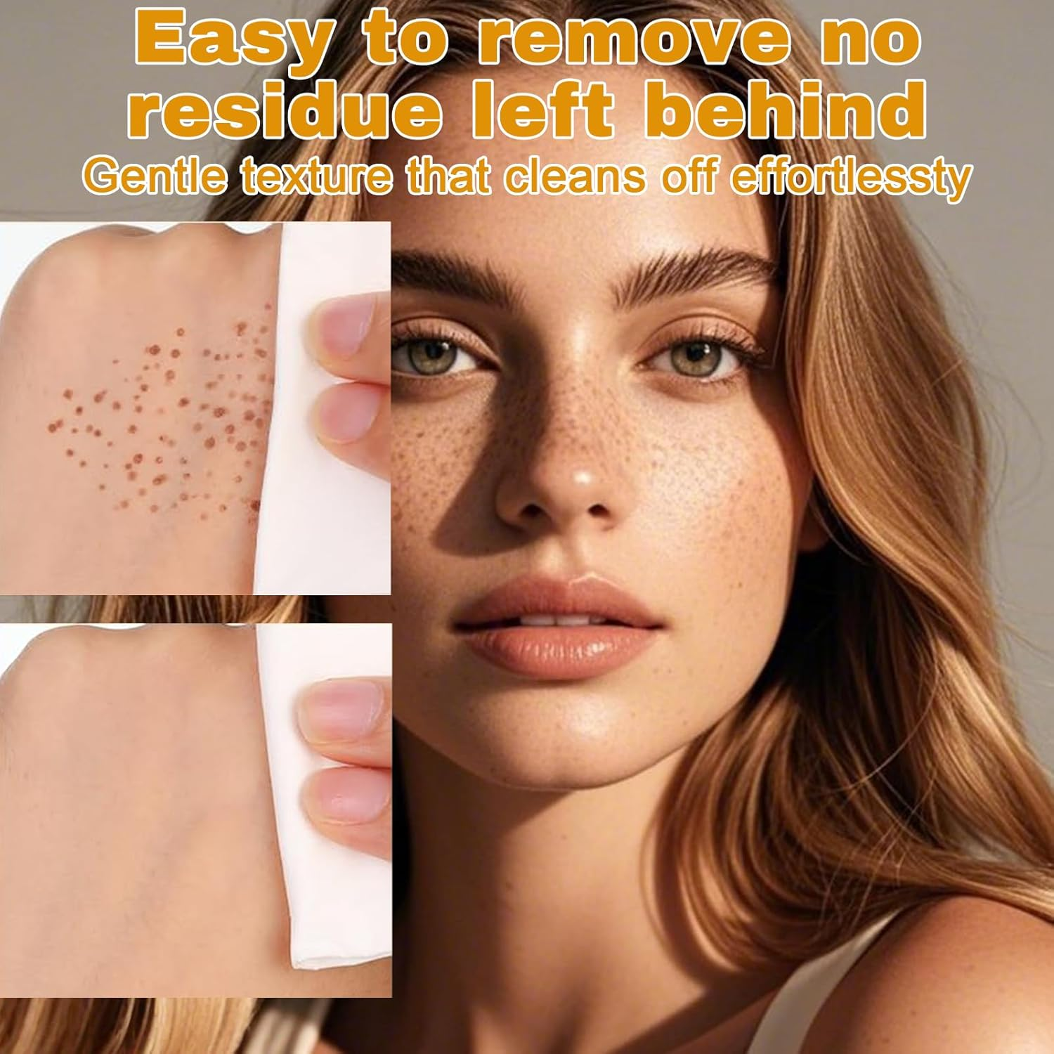 Jeyzuroa Faux Freckle Stamp - Liquid Freckle Pen, Waterproof Freckles Stamp Air Cushion, Quick-Dry, Long Lasting Cosmetic Lifelike Magic Freckles Stamp (04 Espresso)