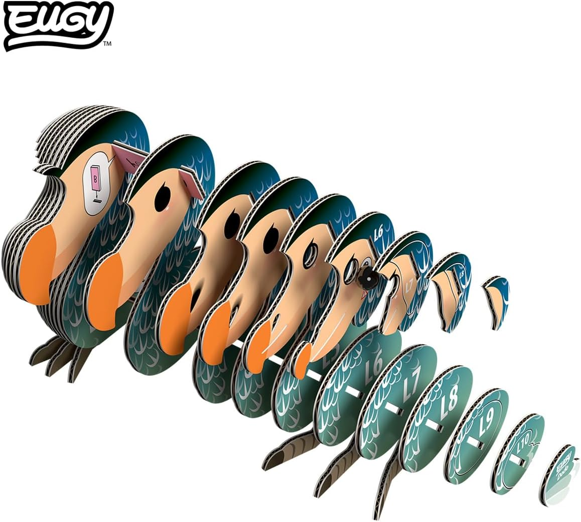 EUGY 100 Dodo 3D Puzzle - 30 Piece Eco-Friendly Educational Toy Puzzle for Boys, Girls & Kids Ages 6+ image number 5