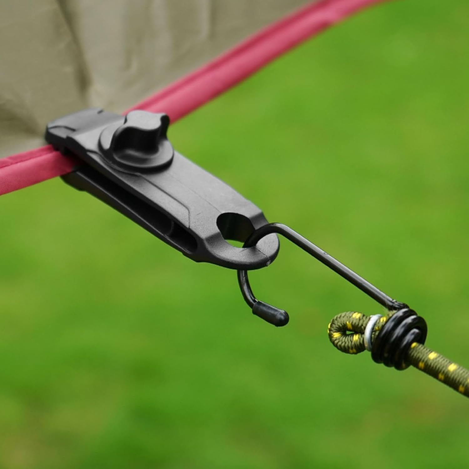 TRIWONDER 12Pcs Tarp Clips Crocodile Tent Awning Clamps Set Heavy Duty Lock Grip Instant Clip for Camping Canopy Tarps Caravan - Upgraded Clips - 12 Pcs image number 2