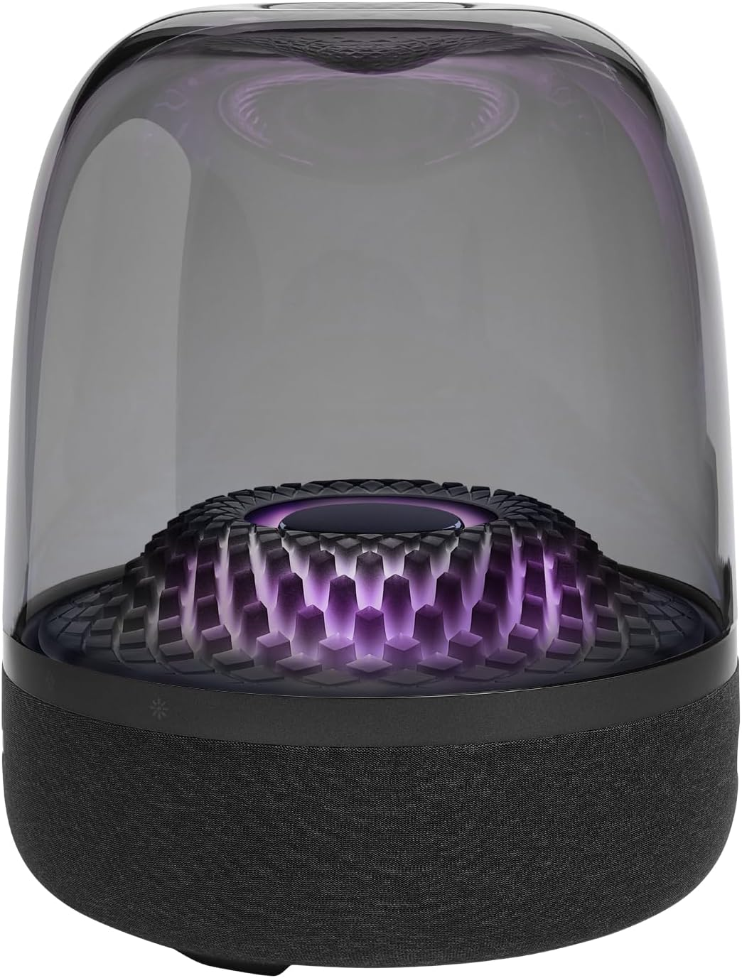 Harman Kardon Aura Studio 4, Superior Sound Performance, Unique Diamond-Effect Lighting That Dances to the Music, Bluetooth Music Streaming, Made in Part with Recycled Materials, Black image number 2